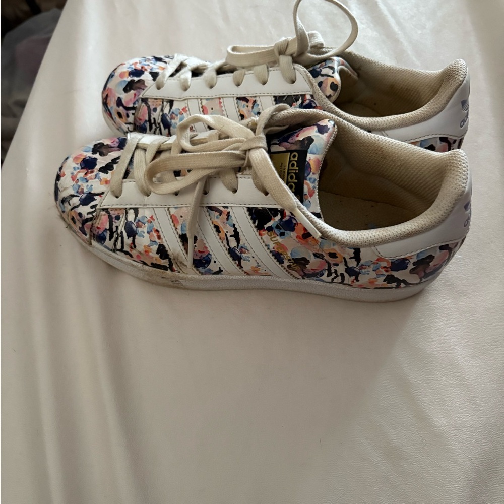 Adidas White And Multicolor Patterned Sneakers - image 2